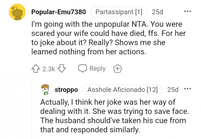 9. Did She Have to Joke About It?