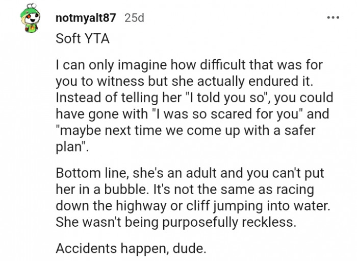 12. She's an Adult, and You Can't Put Her in a Bubble