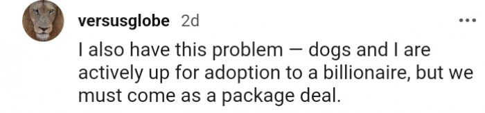 1. Coming as a package deal