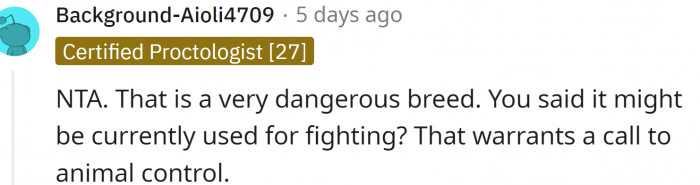 But this is a dangerous breed.