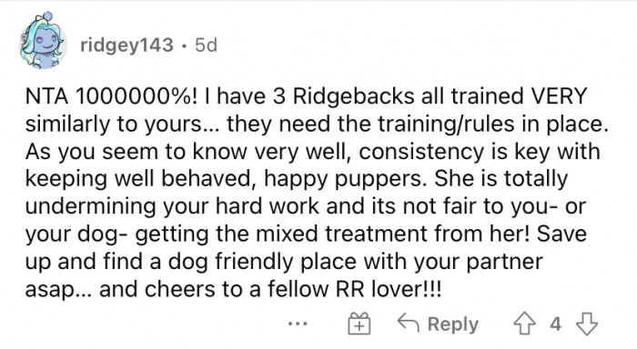 "Consistency is key."