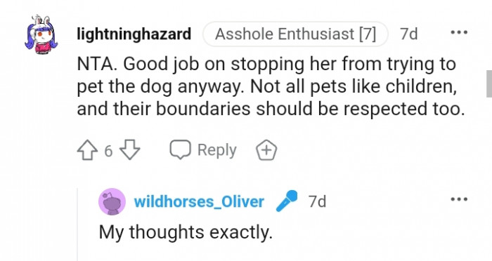 Their boundaries should be respected too