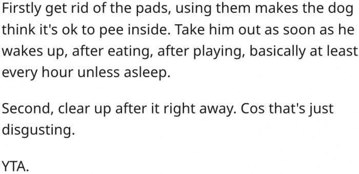 2. It's disgusting to not clear things right away.