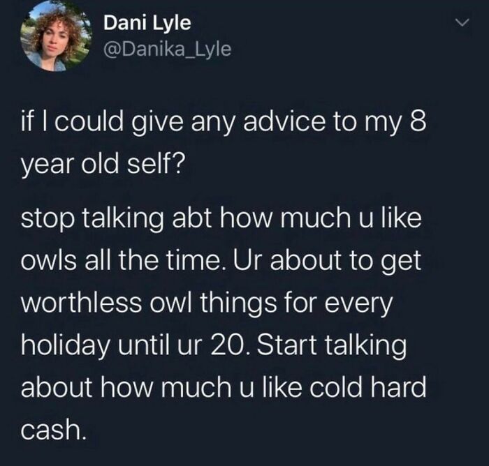 21. The cold hard cash is important