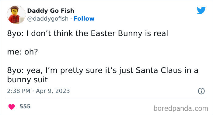 31. Santa Claus in a bunny suit