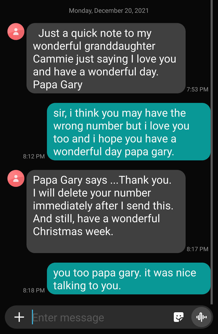 2. Thanks Papa Gary