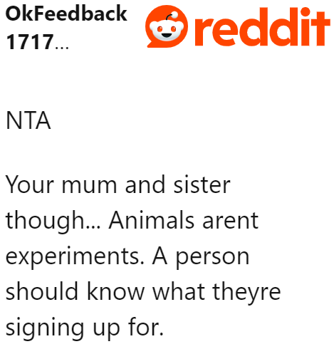 The sister should've known better than to not learn about the ideal diet of a parrot.