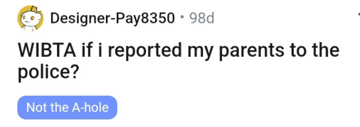 The OP kicks off her story with a title