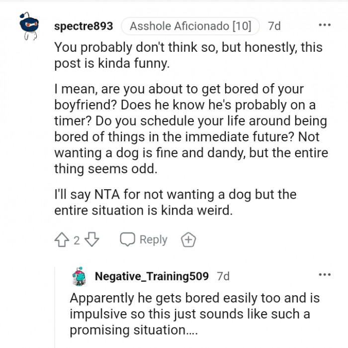 This Redditor finds the post funny