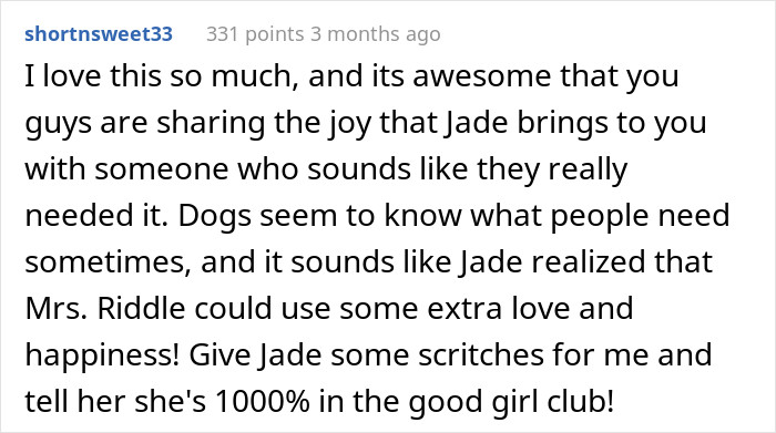 Sharing the joy that Jade brings