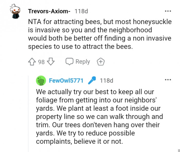 The OP's trees don't even hang over their yards