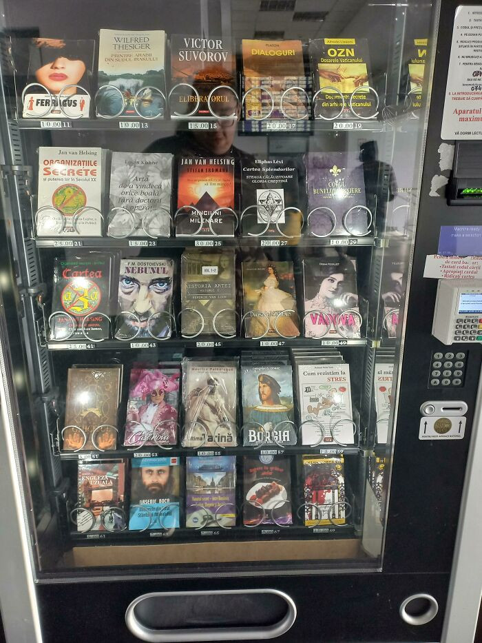 1. This Train Station In Romania Has A Book Vending Machine