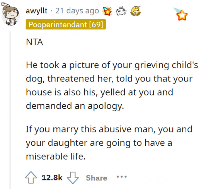 To put it simply, run!