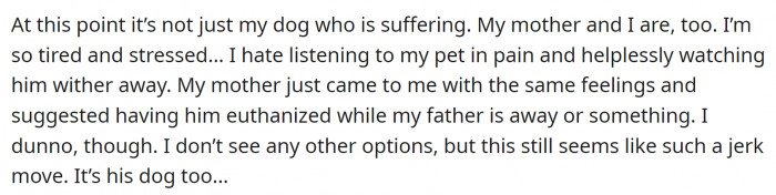 The whole family is suffering