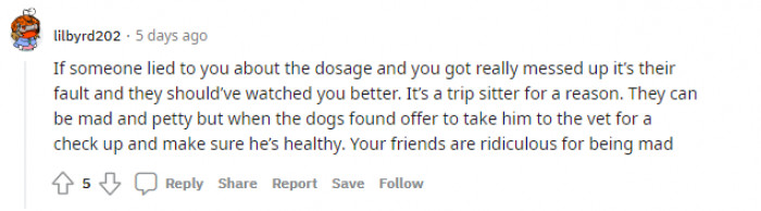 "Your friends are ridiculous for being mad."