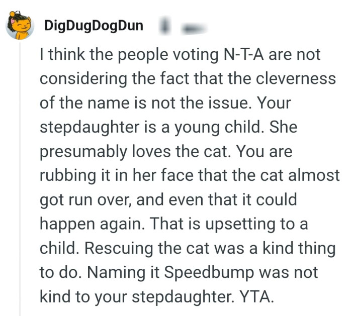 That can be very upsetting to a child