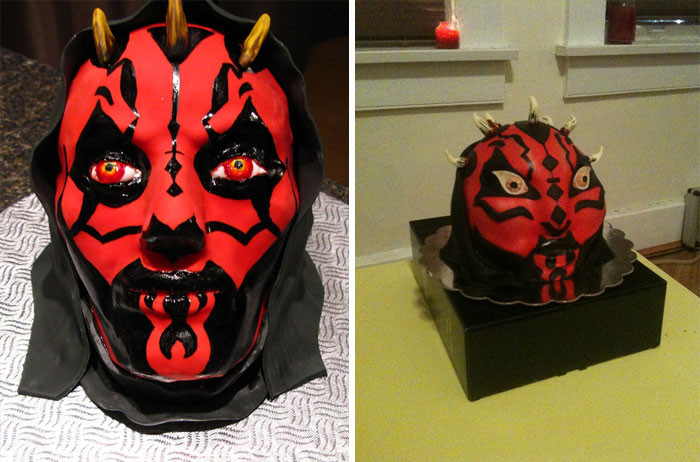 13. My Darth Maul Birthday Cake Ate Too Much Cake And Here's The Result