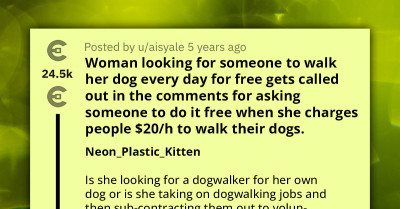 Woman Gets Dragged Through Filth For Charging To Walk Other People's Dog But Expecting Her Dog To Be Walked For Free
