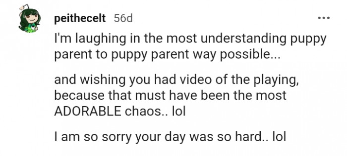 7. So sorry your day was hard