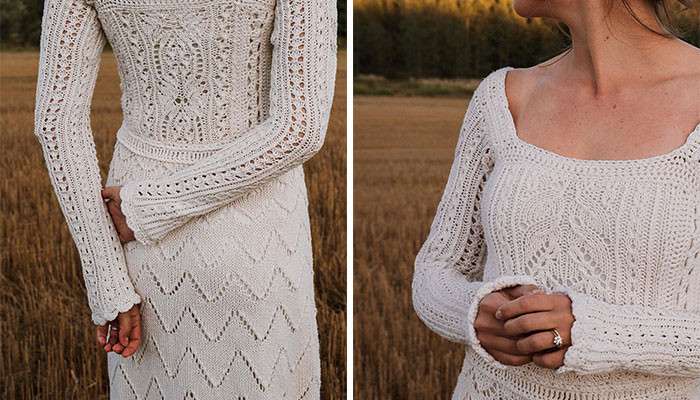 Bride's Video Breaks The Internet As She Finished Knitting Her Wedding ...