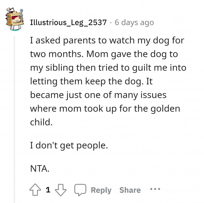 13. That's why I prefer being with my dog.