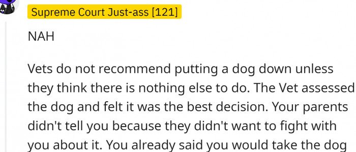 Redditors agree that it was a difficult situation and decision to make