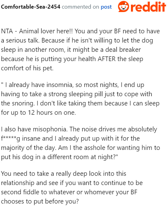 This issue is something that requires a serious discussion between the couple.