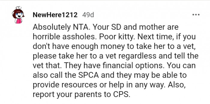 19. Take her to a vet regardless