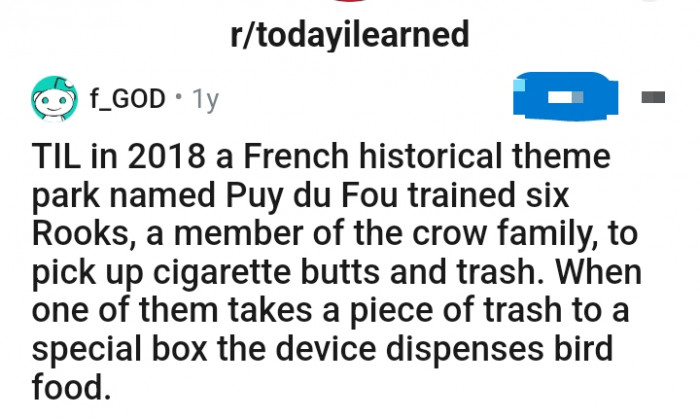 Redditor u/f_GOD has this interesting piece of information to share with the TodayILearned subreddit community