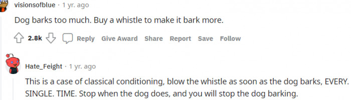 1. This is a case of classical conditioning