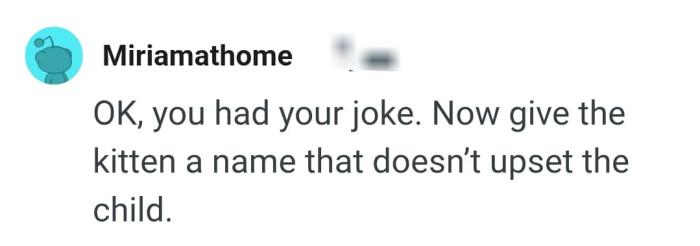 Giving the cat a better name