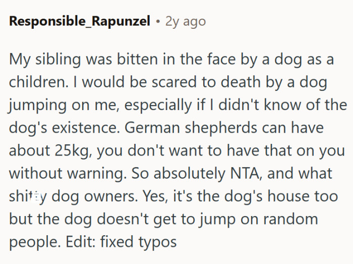 Some people have very bad experiences