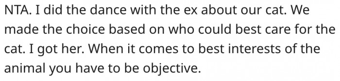 6. The dog's best interest should be prioritized.