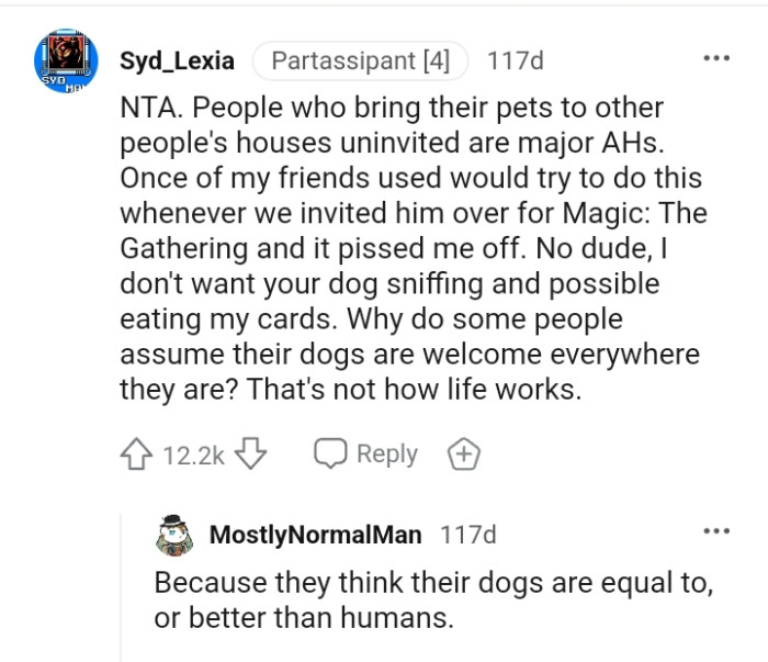 Why do some people assume their dogs are welcome everywhere they are?