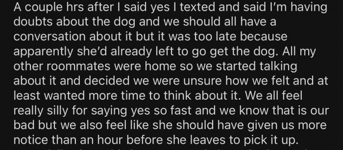 OP started having doubts about the whole situation and tried to find a solution.