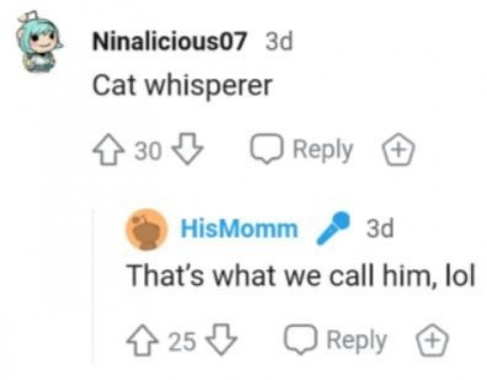 And he now has the name...