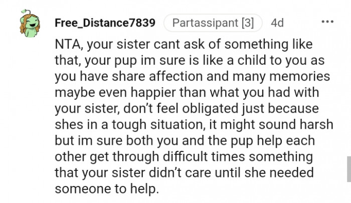 Both you and the pup can help each other get through