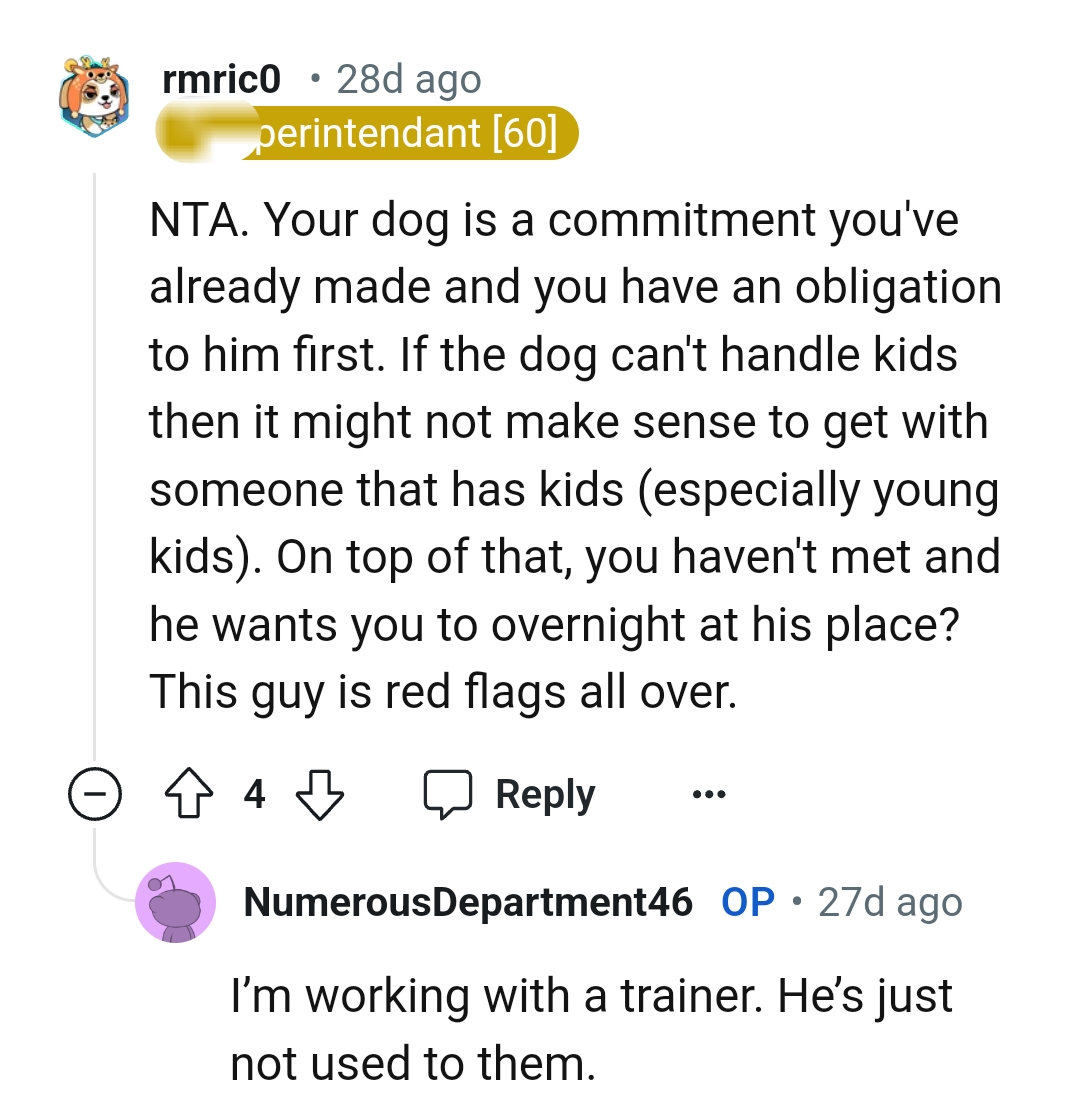 He's filled with red flags