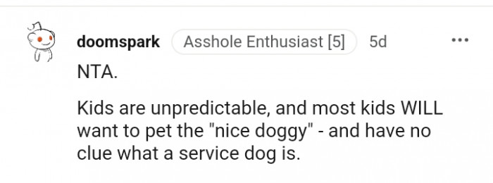 Most kids would want to pet the nice doggy