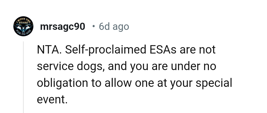 The OP is under no obligation to accept one at her wedding