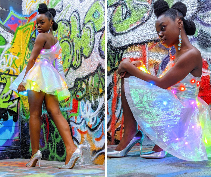 21. I Designed LED Wearable Dress