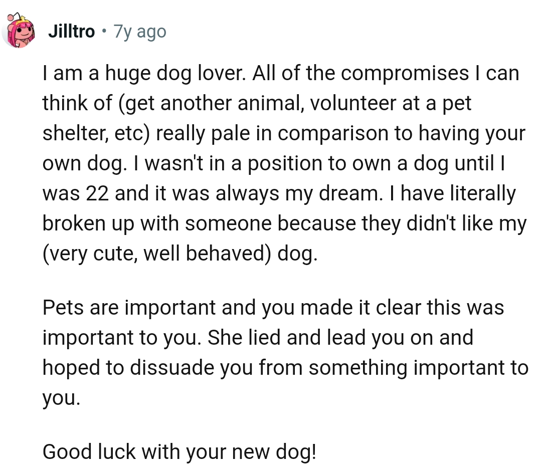 This Redditor broke up with someone because they didn't like their well-behaved dog