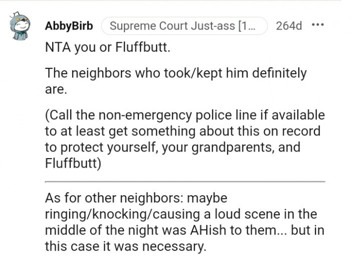 The neighbors are the AH here