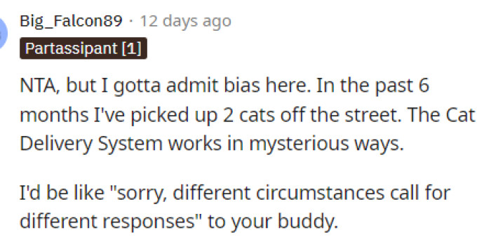 Then people started sharing their own stories of helping out animals and how they would have responded in this situation.