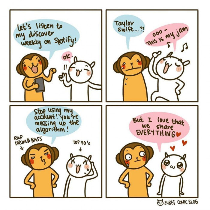 It shows how much they love you when they want to share everything with you