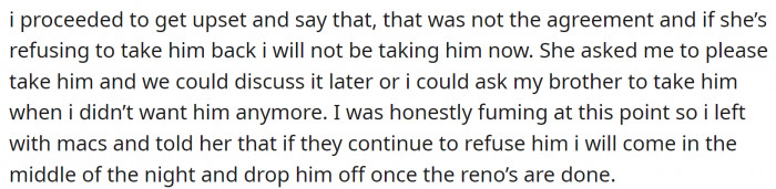 This made OP furious. They wanted to give away an elderly cat that's already set in its ways, and to a person who doesn't have the proper conditions to keep it.