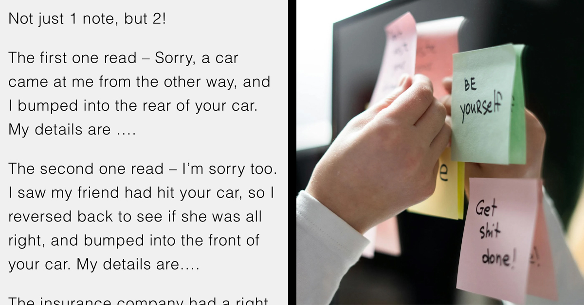 21 Times People Found The Most Unbelievable Notes On Their Windshields