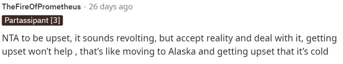 This person suggests making a change, whether that's moving out, speaking up, or even taking on the training themselves.
