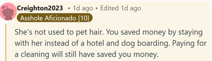 Grief makes even simple expenses feel heavier, but the point about saved costs lands gently.
