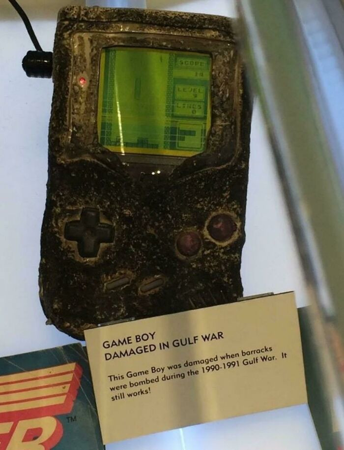 10. This Game Boy survived the Gulf War in 1991